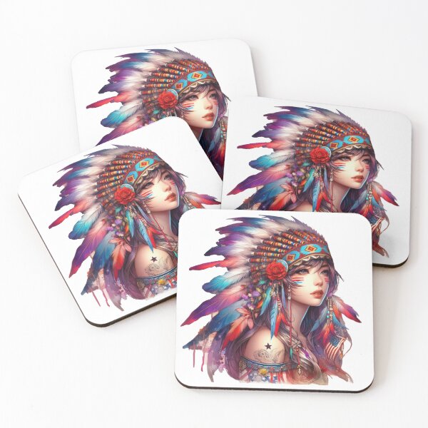 Item preview, Native American Beauty, The Feather And Iron | Catsie Cat designed and sold by yelkenb.