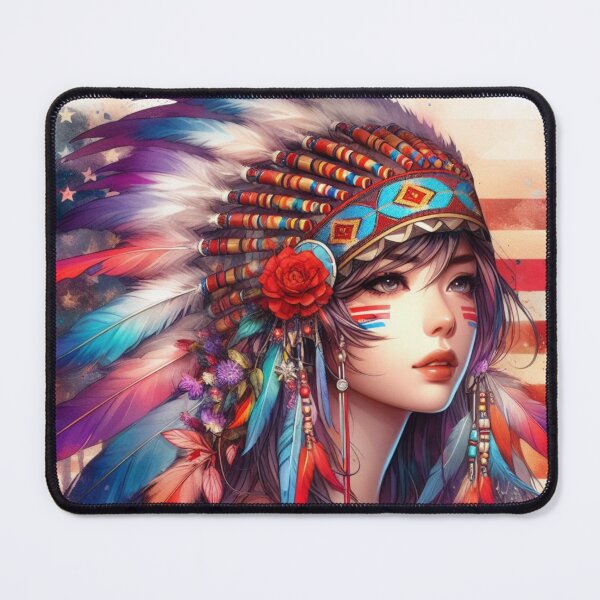Item preview, Native American Beauty, The Feather And Iron | Catsie Cat designed and sold by yelkenb.