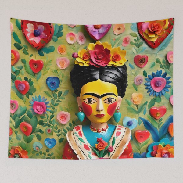 Item preview, Frida Kahlo yellow doll designed and sold by Joanne Walsh.