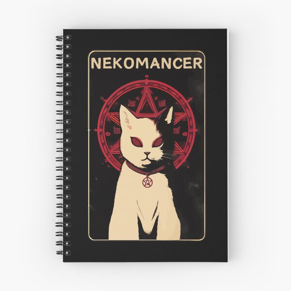 Item preview, Spooky Nekomancer demon cat designed and sold by TomFrontierArt.