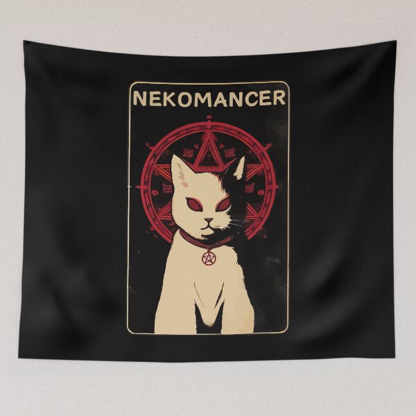 Item preview, Spooky Nekomancer demon cat designed and sold by TomFrontierArt.