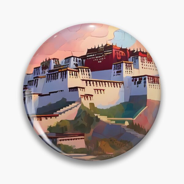 Item preview, Potala Mosaic: History & Sunrise Art Delight designed and sold by purrfect pattern.