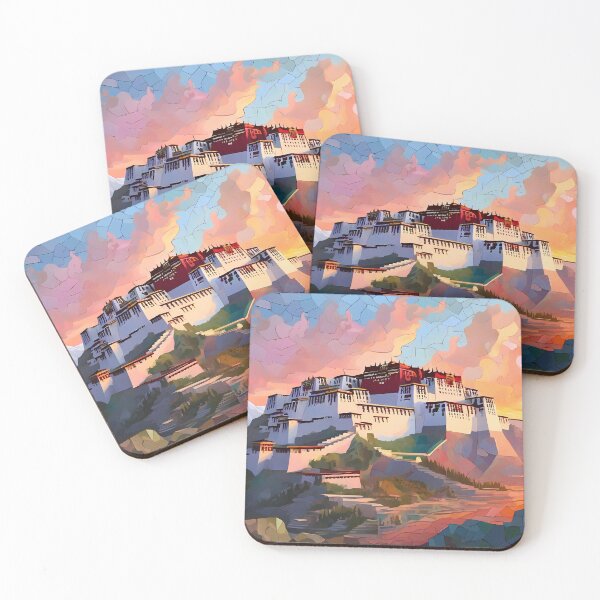 Item preview, Potala Mosaic: History & Sunrise Art Delight designed and sold by purrfect pattern.