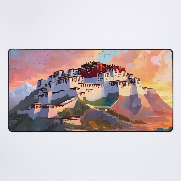 Item preview, Potala Mosaic: History & Sunrise Art Delight designed and sold by purrfect pattern.