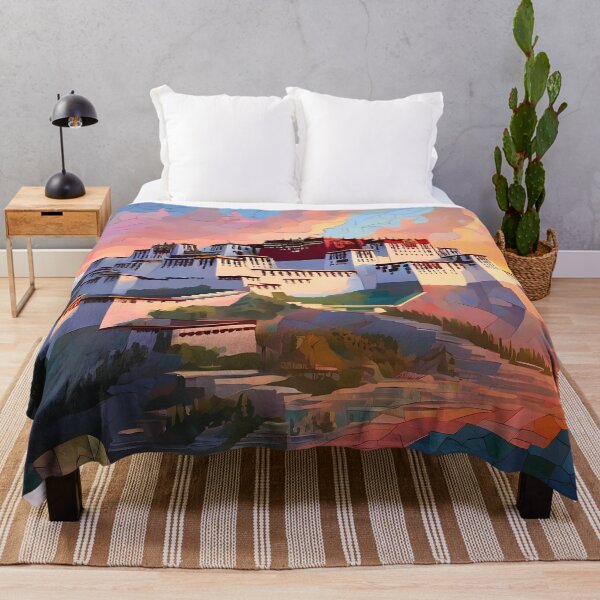 Item preview, Potala Mosaic: History & Sunrise Art Delight designed and sold by purrfect pattern.