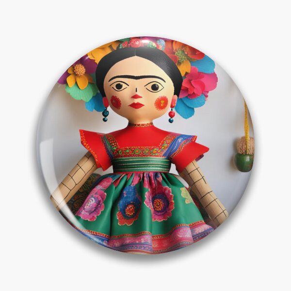 Item preview, Frida Kahlo rag dolly designed and sold by Joanne Walsh.