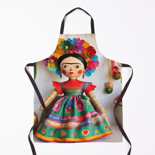Item preview, Frida Kahlo rag dolly designed and sold by Joanne Walsh.