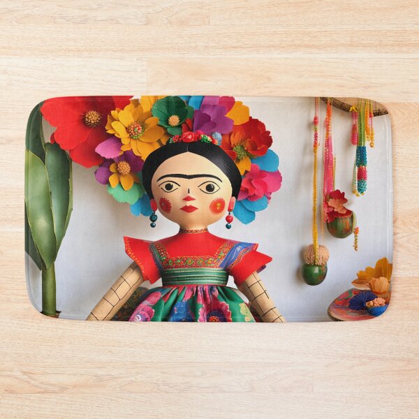 Item preview, Frida Kahlo rag dolly designed and sold by Joanne Walsh.