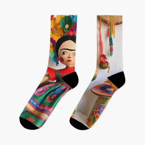 Item preview, Frida Kahlo rag dolly designed and sold by Joanne Walsh.
