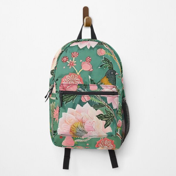 Item preview, Two birds on a green blanket of flowers and peonies designed and sold by DigitalDoodleDK.