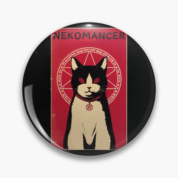 Item preview, Spooky Nekomancer demon cat designed and sold by TomFrontierArt.