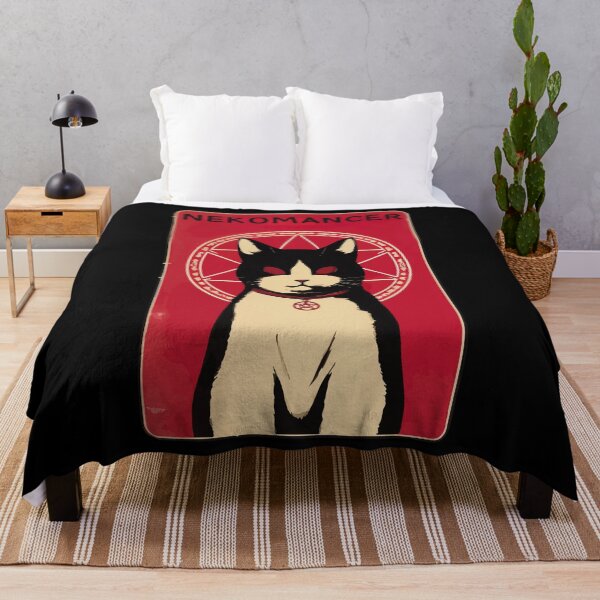 Item preview, Spooky Nekomancer demon cat designed and sold by TomFrontierArt.