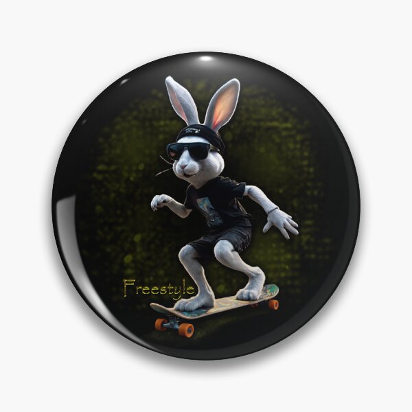 Item preview, Freestyle, RABBIT Skateboard, lightning designed and sold by CrisMor-Art.