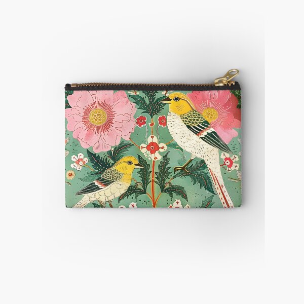 Item preview, Two yellowhead birds sitting on flowers designed and sold by DigitalDoodleDK.