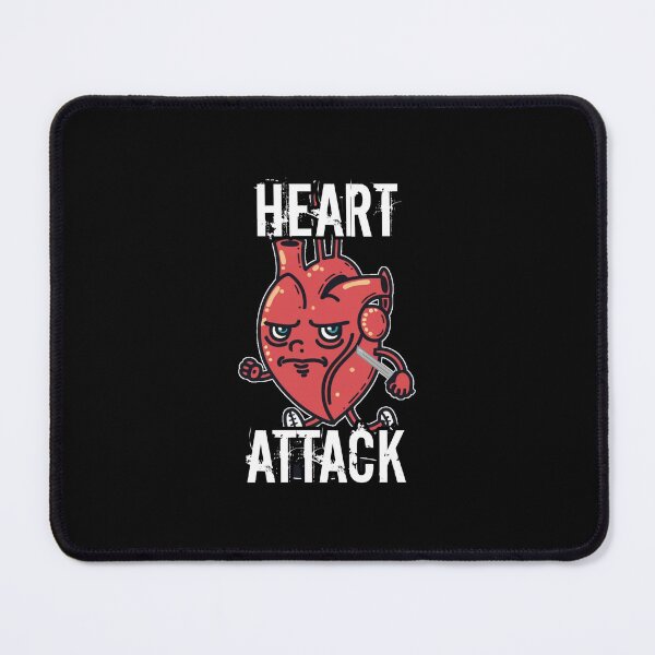 Item preview, Funny medical puns heart with a knife and the inscription heart attack designed and sold by Trend-Beaver.