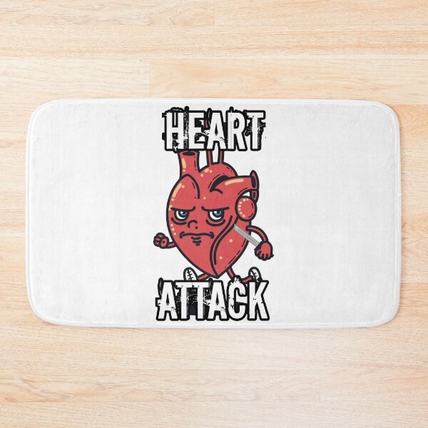 Item preview, Funny medical puns heart with a knife and the inscription heart attack designed and sold by Trend-Beaver.