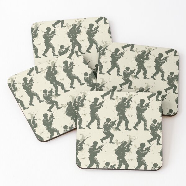 Item preview, Tiled Green Solider Pattern designed and sold by dcrc.
