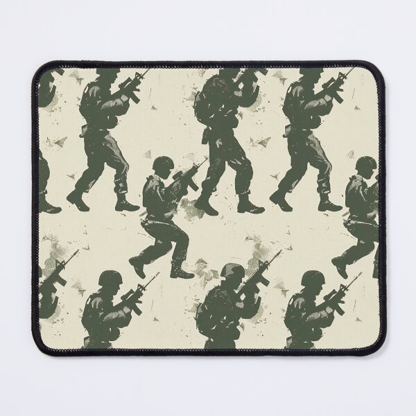 Item preview, Tiled Green Solider Pattern designed and sold by dcrc.