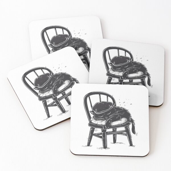 Item preview, Dreamy Catnap: Cute Black Cat Sticker Design designed and sold by zax454.