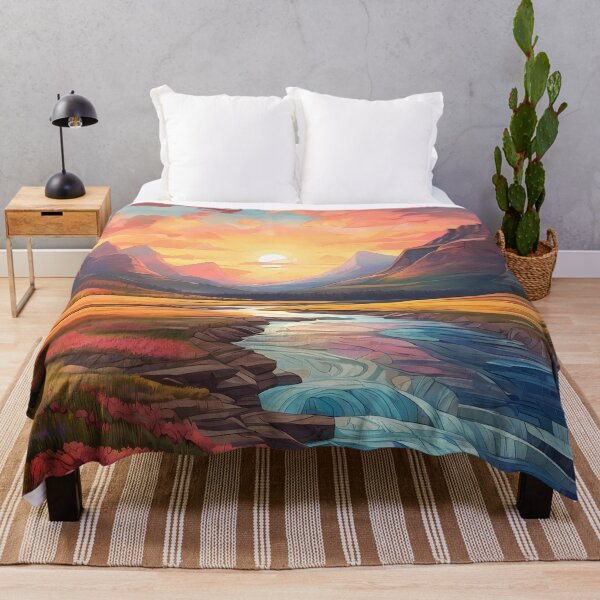 Artikelvorschau, Gletschermosaik: Sunset Peaks Dream entworfen und verkauft von purrfect pattern.
