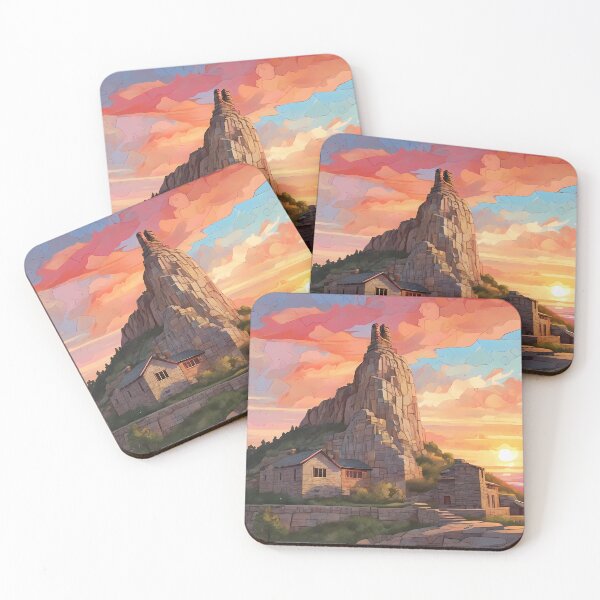 Item preview, Chimney Rock Mosaic: Sunset Skyline Dream designed and sold by purrfect pattern.