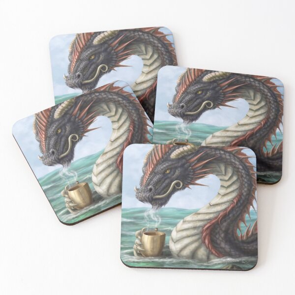 Item preview, Dragon drinking tea designed and sold by M-Y-A-R-T-.