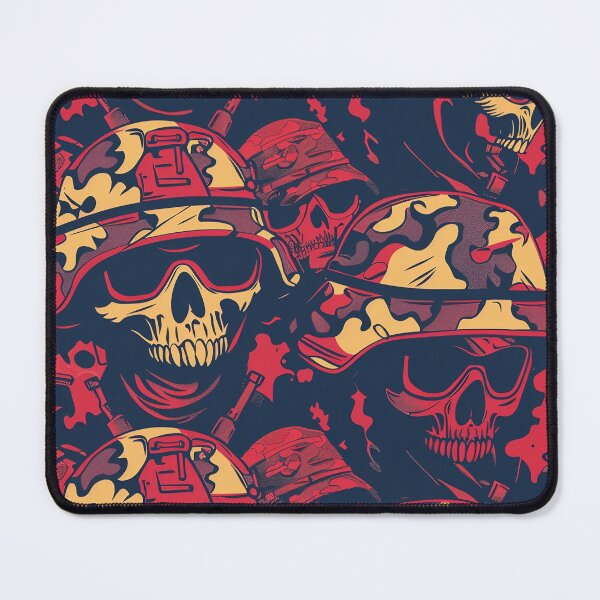 Item preview, Tiled Military Skull Pattern designed and sold by dcrc.