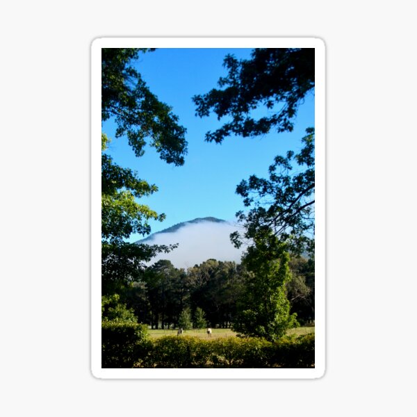 Item preview, Mount Macedon emerging from the clouds designed and sold by Susan Henry.