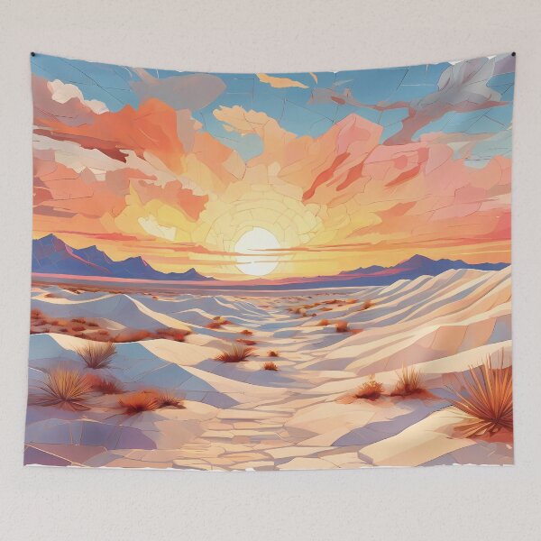 Item preview, White Sands Mosaic: Sunset Dunes Dream designed and sold by purrfect pattern.