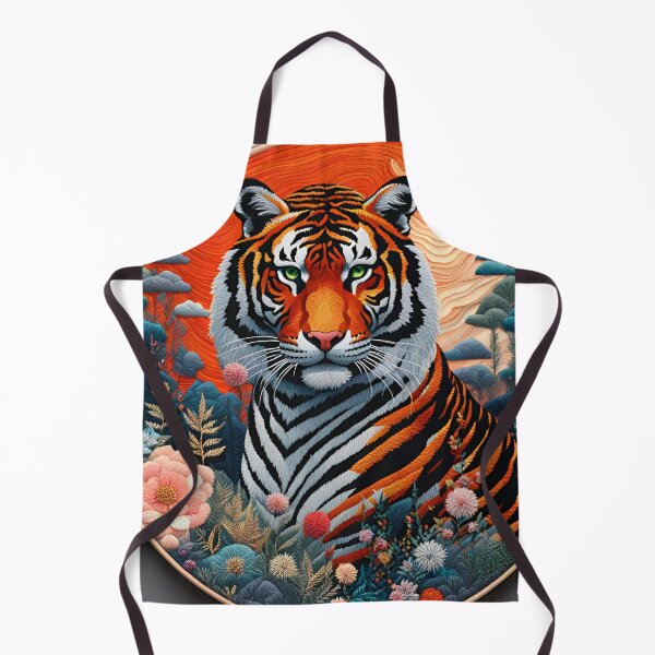 Item preview, Embroidery Art - Hello, Tiger! designed and sold by TWNightingale.