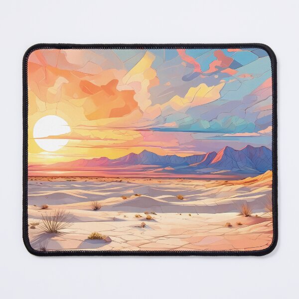 Item preview, White Sands Mosaic: Nature & Sunset Art Delight designed and sold by purrfect pattern.