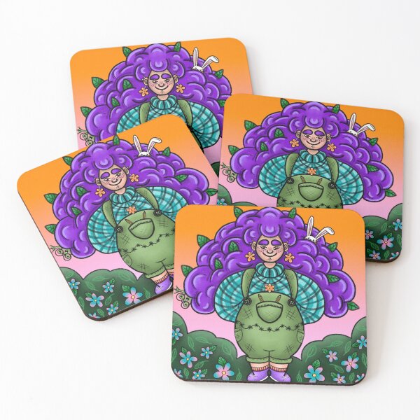 Item preview, Purple-haired green-thumb  designed and sold by ShropshireFox.