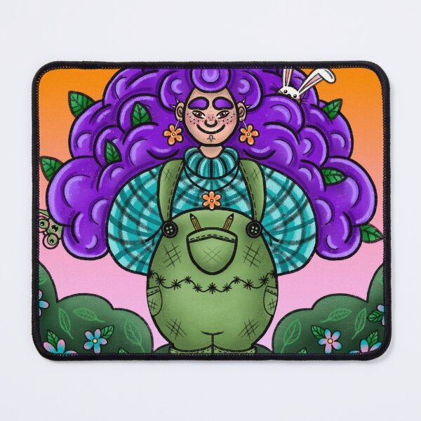 Item preview, Purple-haired green-thumb designed and sold by ShropshireFox.