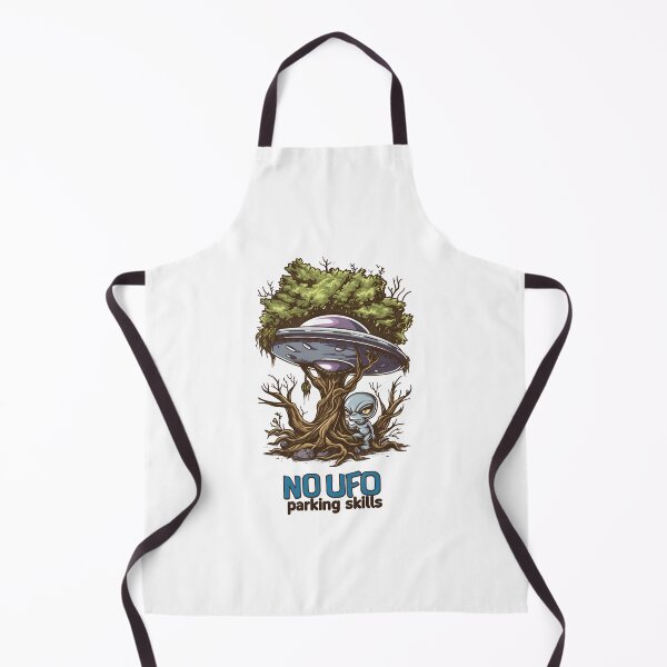 Item preview, No UFO Parking Skills - Angry Alien - Funny UFO designed and sold by Fenay Designs.
