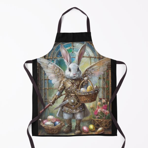 Item preview, Easter Bunny Angel Warrior Delivering Easter Eggs designed and sold by Lee Hiller Designs.