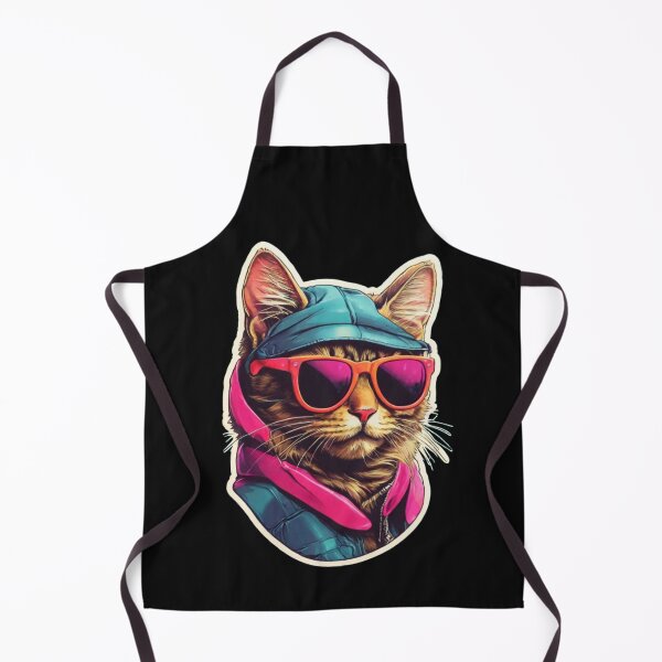 Item preview, Designer Cat: Retro 80s Style with Sunglasses. designed and sold by NewtBoo.