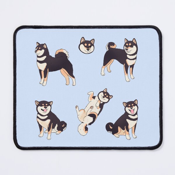 Item preview, Cute black and tan shiba inu dog art pack designed and sold by Yaragold.