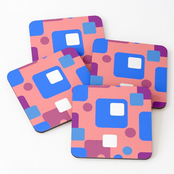 Item preview, Retro Abstract Dream Space on Blush Half-Drop-5748 designed and sold by Art in My Loft.