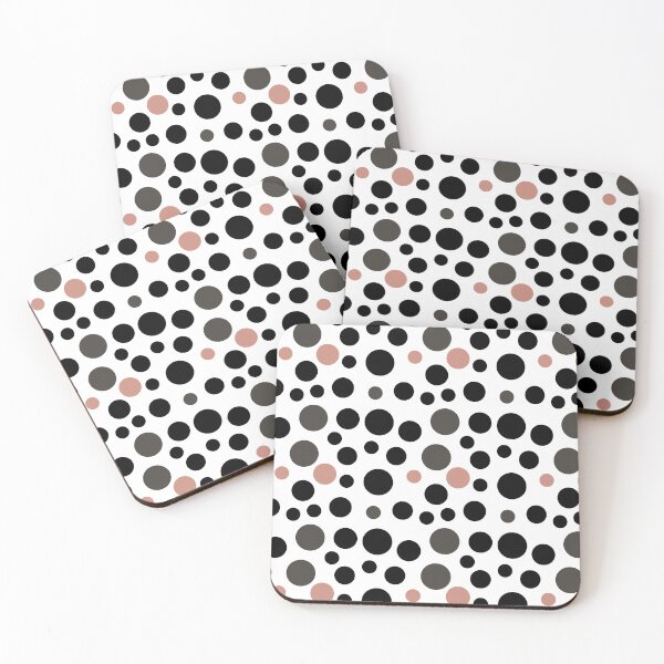 Item preview, Monochrome Rose Polka designed and sold by Pink Lemon.