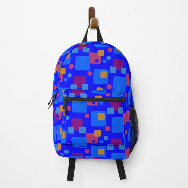 Item preview, Retro Abstract Dream Space on Blue Half-Drop-5748 designed and sold by Art in My Loft.