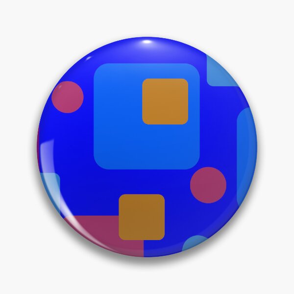 Item preview, Retro Abstract Dream Space on Blue Half-Drop-5748 designed and sold by Art in My Loft.