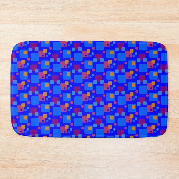 Item preview, Retro Abstract Dream Space on Blue Half-Drop-5748 designed and sold by Art in My Loft.