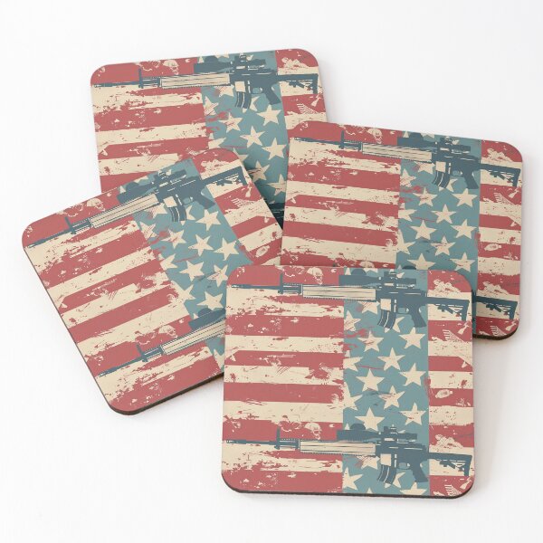 Item preview, Tiled Flag and Rifle Pattern designed and sold by dcrc.