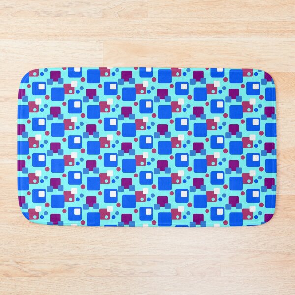 Item preview, Retro Abstract Dream Space on Sky Blue Half-Drop-5748 designed and sold by Art in My Loft.