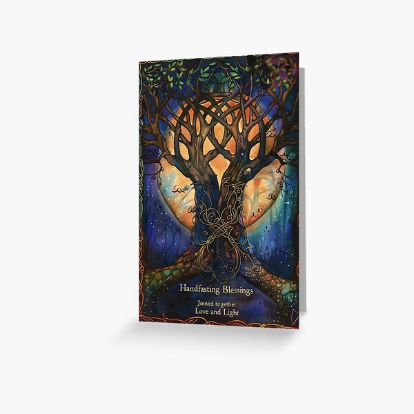 Item preview, Handfasting Greetings Card designed and sold by thewandswant.