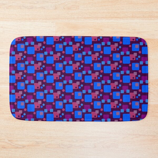 Item preview, Retro Abstract Dream Space on Magenta Half-Drop-5748 designed and sold by Art in My Loft.