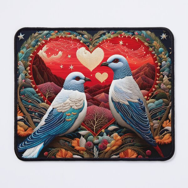 Artikelvorschau, Stickkunst - Lovey Dovey entworfen und verkauft von TWNightingale.