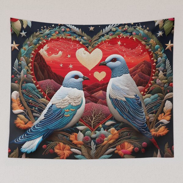 Item preview, Embroidery Art - Lovey Dovey designed and sold by TWNightingale.