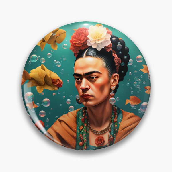 Item preview, Frida Kahlo and fish designed and sold by Joanne Walsh.