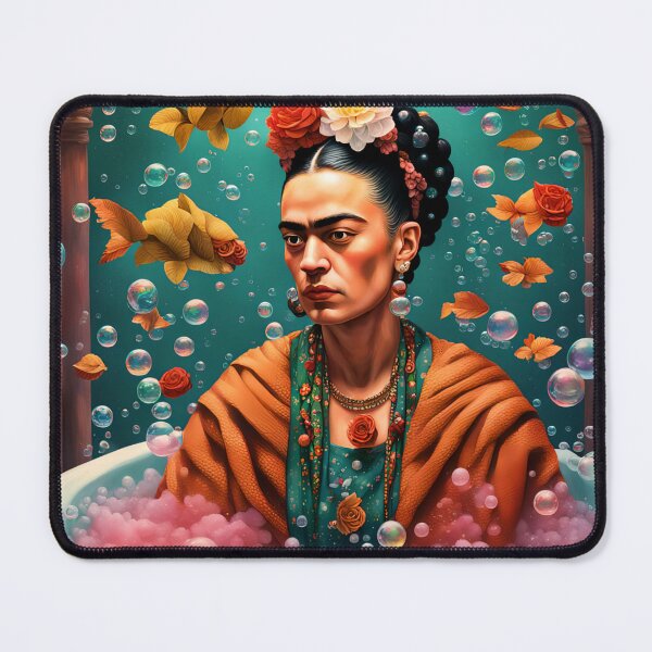 Item preview, Frida Kahlo and fish designed and sold by Joanne Walsh.